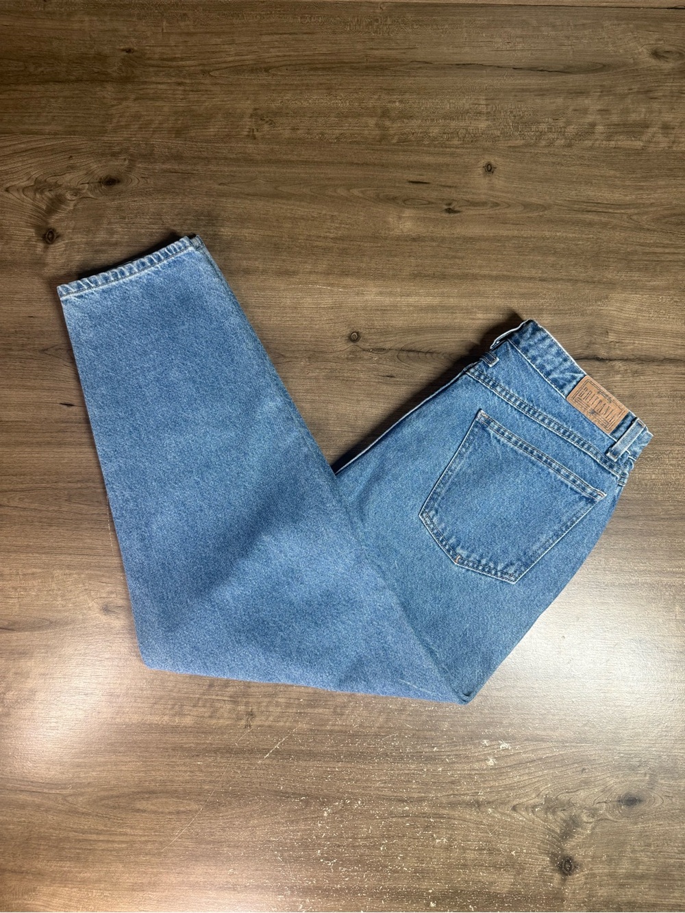 Vintage 90s Brittania Baggy Jeans Womens 14P 29 High Rise Paint Splatter Mom